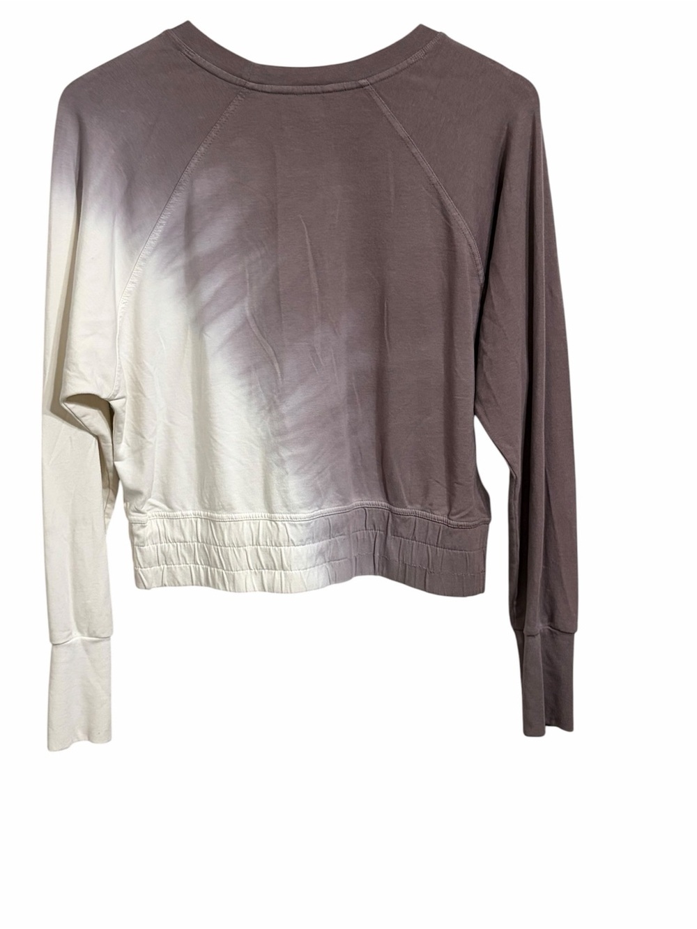 JoyLab Taupe-to-Cream Ombre Sweatshirt - Picture 5 of 7